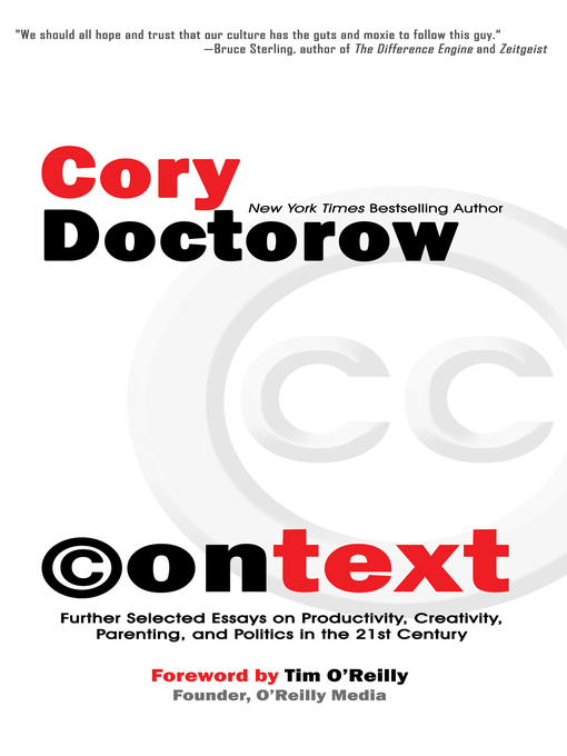 Title details for Context by Cory Doctorow - Available